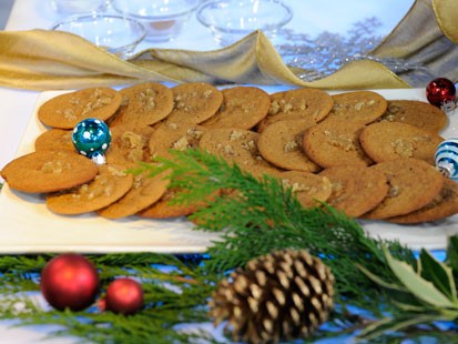 Emeril's chewy ginger cookies are shown here.