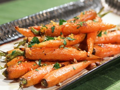 PHOTO: Daphne Ozs ginger-glazed carrots are shown here.