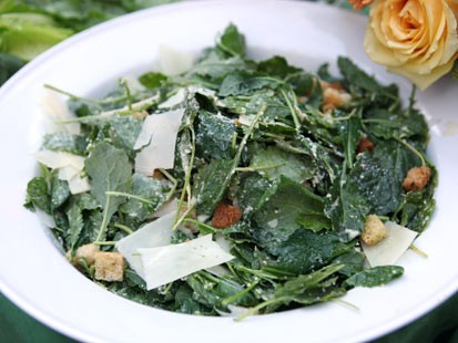 Rachael Ray's kale Caesar salad is shown here.