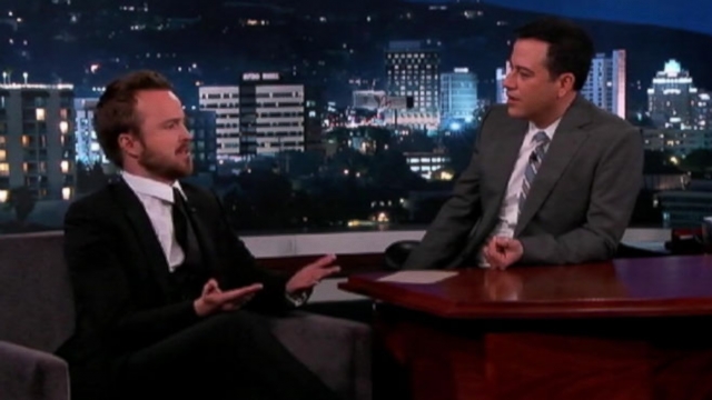 "Breaking Bad" actor tells Jimmy Kimmel about his weekend at the Prince of Bruneis birthday party.