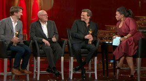 PHOTO Firth won in the Leading Actor category while Hooper won for Excellence in Directing.