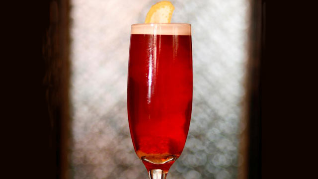 PHOTO: Dushan Zaric's campari and rose cocktail is shown here.
