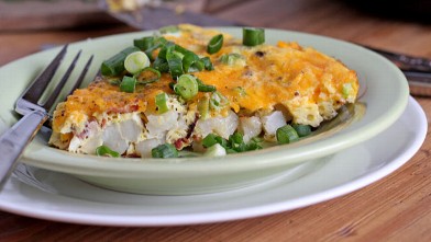 PHOTO: Erin Chase's loaded potato frittata is shown here.