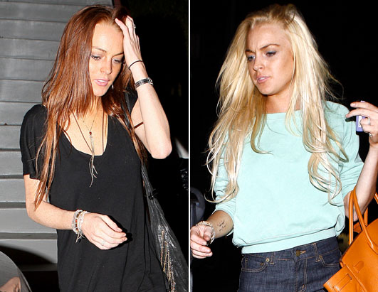 lindsay lohan hair colour. Celebrity Hair Colors Lindsay