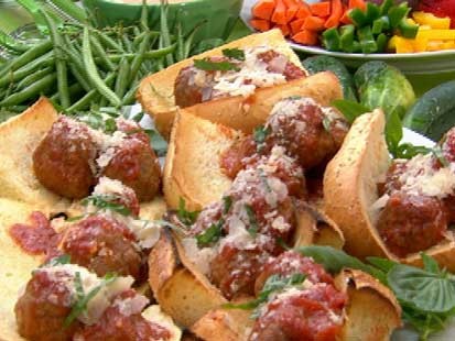 PHOTO: Gail Simmons meatball sandwiches are shown here.