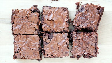 PHOTO: Erin Chase's one-bowl mocha brownies are shown here.