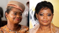 PHOTO: Octavia Spencer is shown in a scene from the movie, "The Help," left, and  arriving at the film's Los Angeles Premiere held at the Academy of Motion Picture Arts and Sciences' Samuel Goldwyn Theater, Aug. 9, 2011 in Beverly Hills, Calif.