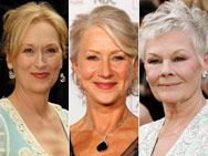 Sex symbols, Meryl Streep, Helen Mirren, Judy Dench, hollywood, stars, celebrity, oscars, award, film