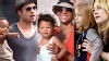 PHOTO From left to right: Brad Pitt, Halle Berry, and Kate Hudson are shown in these file photos with their children.