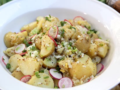 Lorraine Wallace's picnic potato salad is shown here.