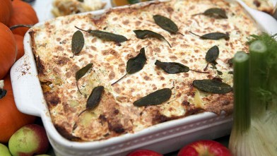 PHOTO: Emeril's pumpkin sage lasagna is shown here.
