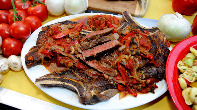 PHOTO: Rao's grilled steak pizzaiolo is shown here.