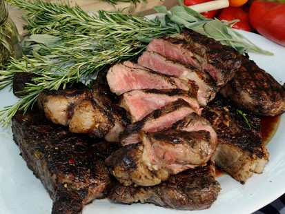 PHOTO: Adam Perry Langs high-low boneless rib eye is shown here.