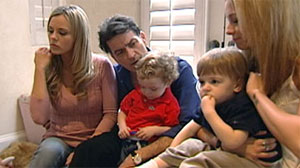 PHOTO Charlie Sheen is shown with his two girlfriends and two of his children, March 1, 2011.