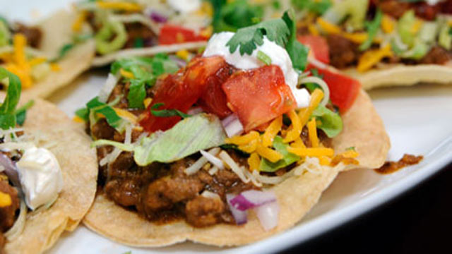 PHOTO: Emeril's Turkey and Pinto Bean Tostadas
