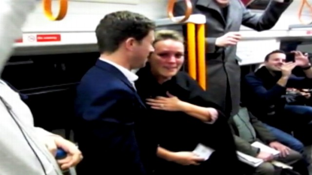 VIDEO: Adam King proposed to girlfriend during Adam Street Singers performance.