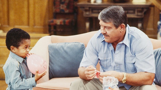 PHOTO: Alex Karras and Emmanuel Lewis