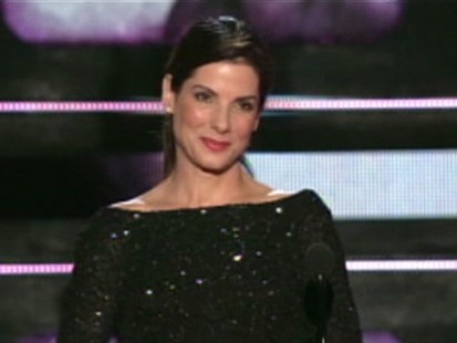 VIDEO: Sandra Bullock jokes about her troubles at this years MTV movie awards.