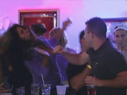 VIDEO: Snooku gets punched on the MTV show Jersey Shore.