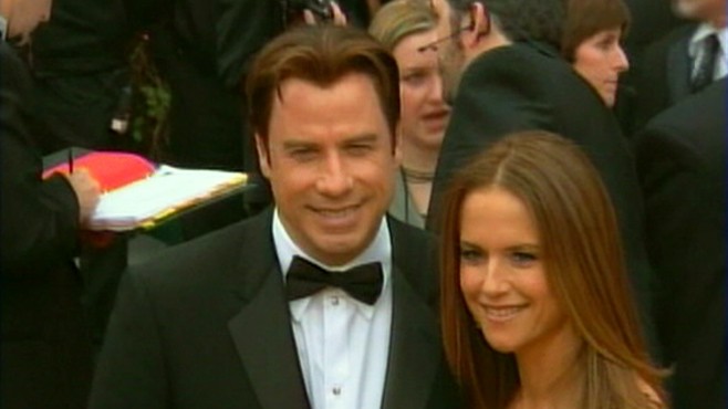 VIDEO: Actors John Travolta and Kelly Preston announce that theyre expecting a baby.