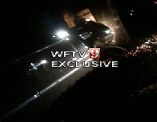 Tiger Woods Accident Scene