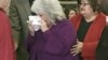 VIDEO: Food Network's Paula Deen is injured by a flying ham at a food donation event in Georgia.