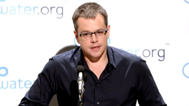 VIDEO: Actor and co-founder of Water.org stars in campaign to draw attention to the global water shortage.