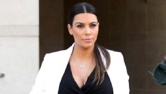 Kim K Shows Off Baby Bump