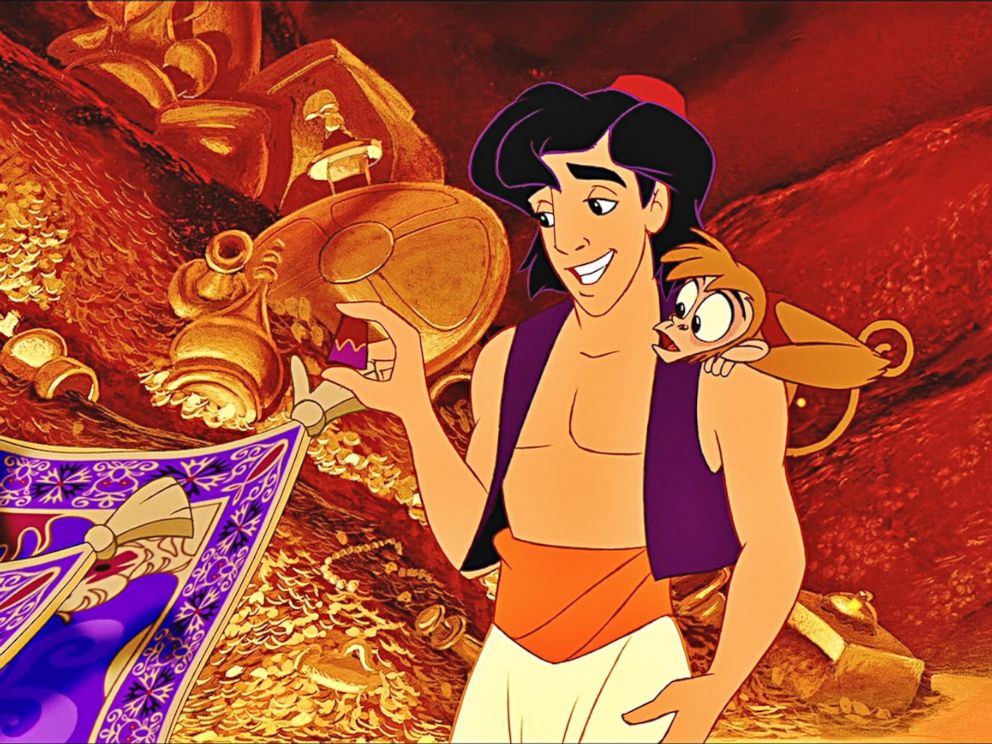 PHOTO: Aladdin and Abu, his pet monkey, appears in Disneys 1992 animated movie Aladdin.