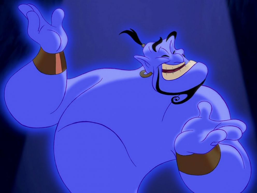 PHOTO: The Genie appears in Disneys 1992 animated movie Aladdin.