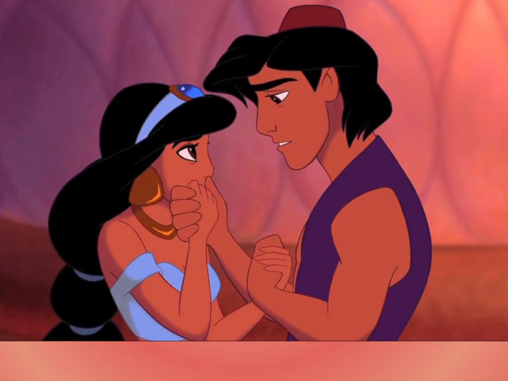 PHOTO: Princess Jasmine and Aladdin appear in Disneys 1992 animated movie Aladdin.