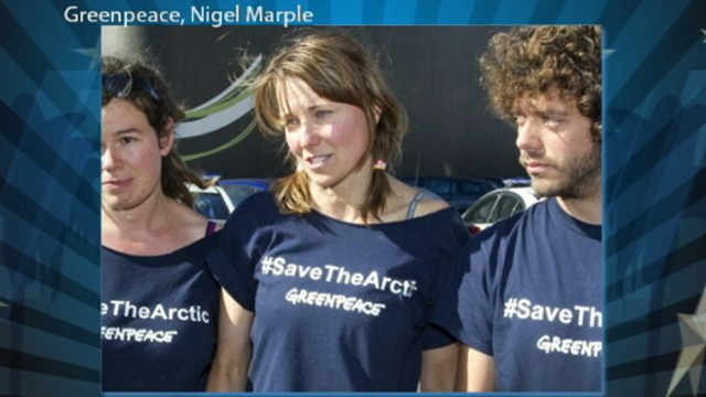 VIDEO: The actress was arrested with five Greenpeace activists in New Zealand.