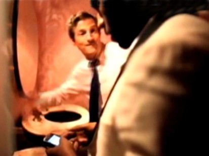 VIDEO: Spike Jonze and Kanye West get into a staged altercation on the set of a movie.