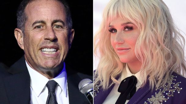 PHOTO: Jerry Seinfeld performs at Stand Up For Heroes in New York, Nov. 1, 2016.Kesha arrives at the Billboard Music Awards at the T-Mobile Arena in Las Vegas, May 22, 2016.