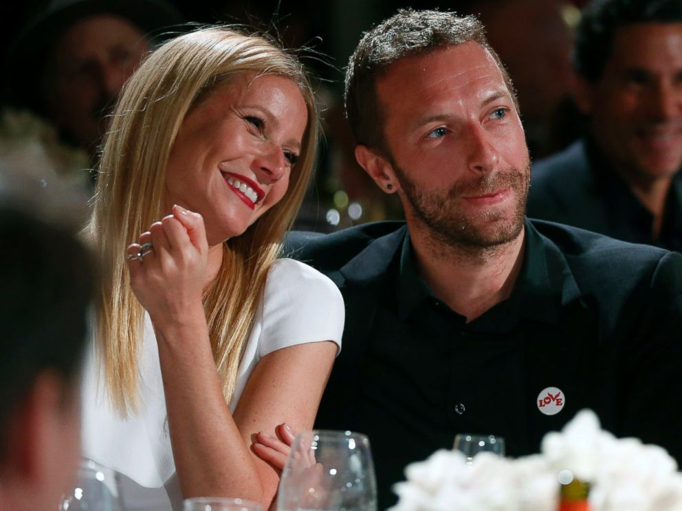 PHOTO: Gwyneth Paltrow and Chris Martin are pictured at a charity gala in Beverly Hills, Calif., Jan. 11, 2014.