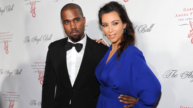 PHOTO: Singer Kanye West and girlfriend Kim Kardashian attend Gabrielles Angel Foundation 2012 Angel Ball cancer research benefit at Cipriani Wall Street in New York, Oct. 22, 2012.