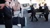 A coffin holding the remains of singer Whitney Houston is carried into the New Hope Baptist Church before funeral services for the singer in Newark, N.J. on Feb. 18, 2012.