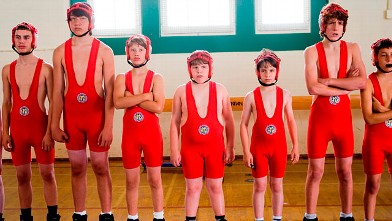 PHOTO: Zachary Gordon, third from right, is shown in a scene from "Diary of a Wimpy Kid."