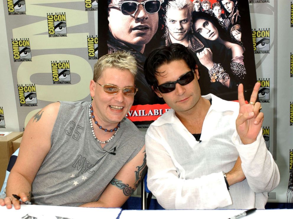 PHOTO: Corey Haim and Corey Feldman at the San Diego Convention Center, July 24, 2004, in San Diego.