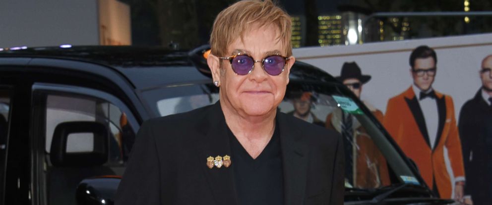 PHOTO: Sir Elton John attends the World Premiere of "Kingsman: The Golden Circle" at Odeon Leicester Square, Sept. 18, 2017, in London. 