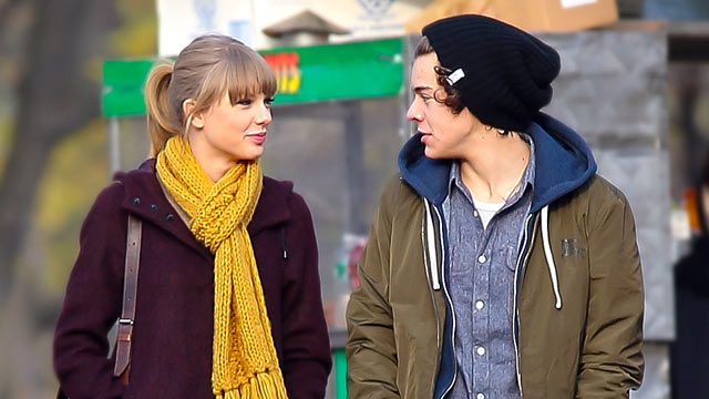 PHOTO: Star Harry Styles pictured with rumored girlfriend Taylor Swift as they take a walk around Central Park, New York City, New York, Dec. 2, 2012.