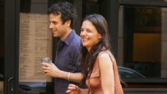 PHOTO: Co-stars Katie Holmes and Luke Kirby head out for dinner after filming their upcoming movie 