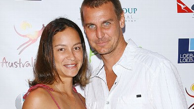 PHOTO: Ingo Rademacher and wife, Ehiku Rademacher arrive to the Australian's In Film, Sept. 19, 2009 in Brentwood, California.