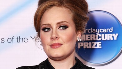 PHOTO: Adele arrives for the Barclaycard Mercury Prize 2011 at Grosvenor House in this Sept. 6, 2011 file photo in London.