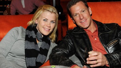 PHOTO: Actress Alison Sweeney and her husband Dave Sanov attend a private screening at the newly launched Gold Class Cinemas, Dec. 6, 2009 in Pasadena, California.