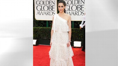 PHOTO: Actress Amanda Peet arrives at the 69th Annual Golden Globe, Jan. 15, 2012 in Beverly Hills, Calif.