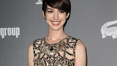 PHOTO: Actress Anne Hathaway attends the 15th annual Costume Designers Guild Awards at The Beverly Hilton Hotel on February 19, 2013 in Beverly Hills, California.