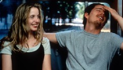 PHOTO: Julie Delpy and Ethan Hawke enjoying each others company in a scene from the film 'Before Sunrise', 1995.