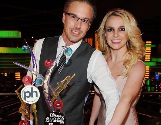 Jason Trawick and Britney Spears celebrate their engagement at Planet Hollywood Resort & Casino on December 16, 2011 in Las Vegas, Nevada. 