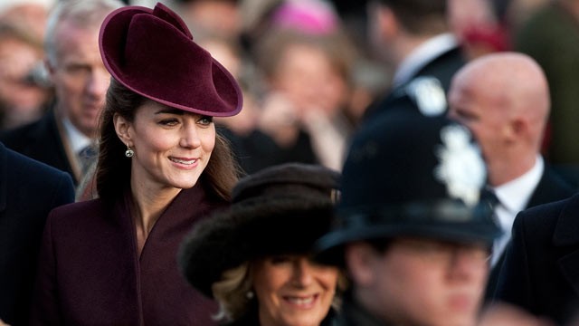 PHOTO: Catherine, the Duchess of Cambridge, arrives to attend the Royal family Christmas Day church service at St Mary Magdalene Church in Sandringham, Norfolk, eastern England, Dec. 25, 2011.